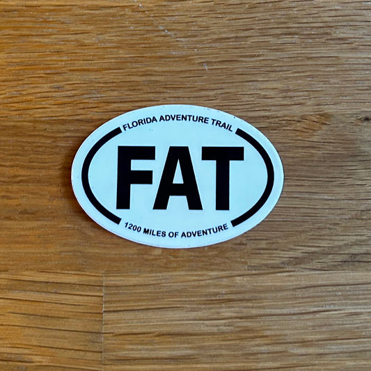 F.A.T Oval STICKER (Small)