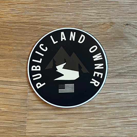 Public Land Owner STICKER (Round)