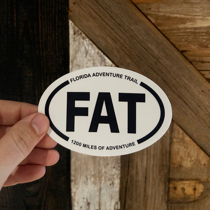 F.A.T Oval STICKER (Large)